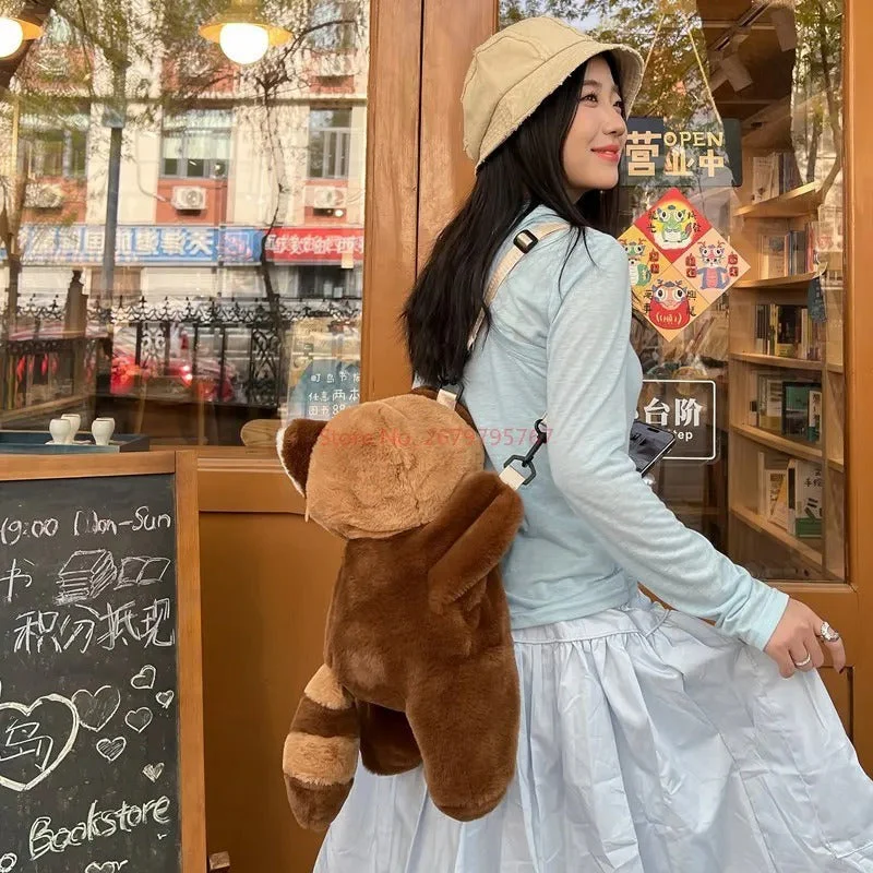 Fluffy Teddy Bear Shoulder Bag - Image 3