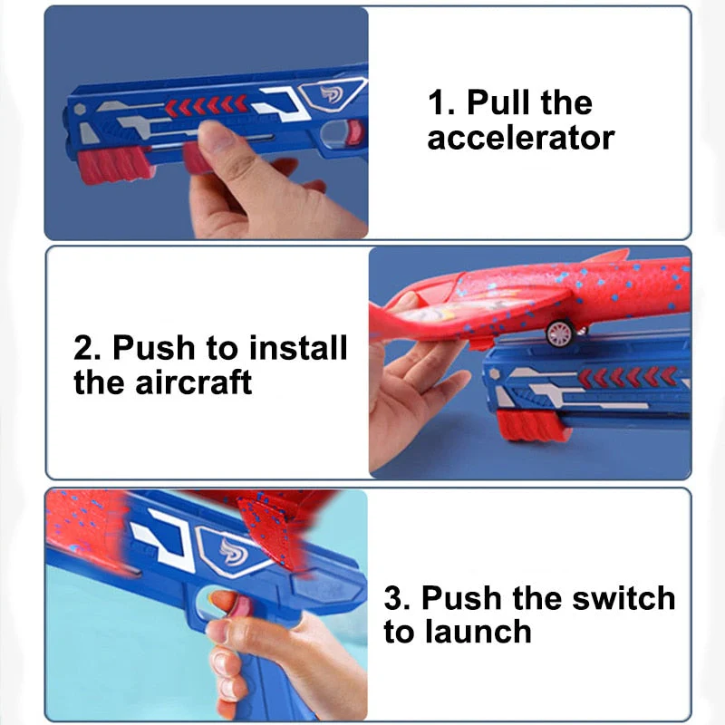 Foam Plane Launcher Toy - Image 6