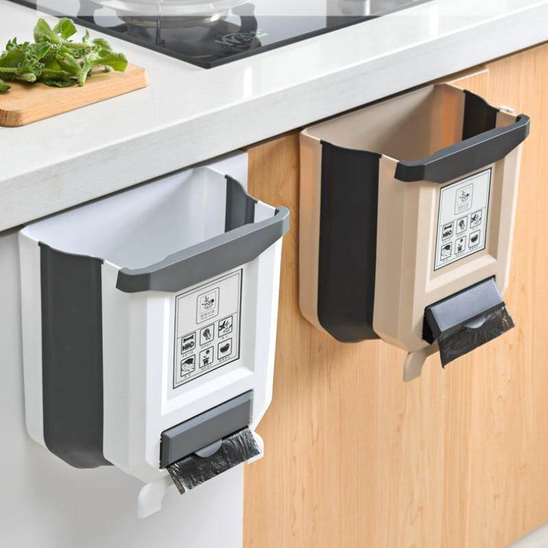Foldable Cabinet Kitchen Trash Can - Image 5