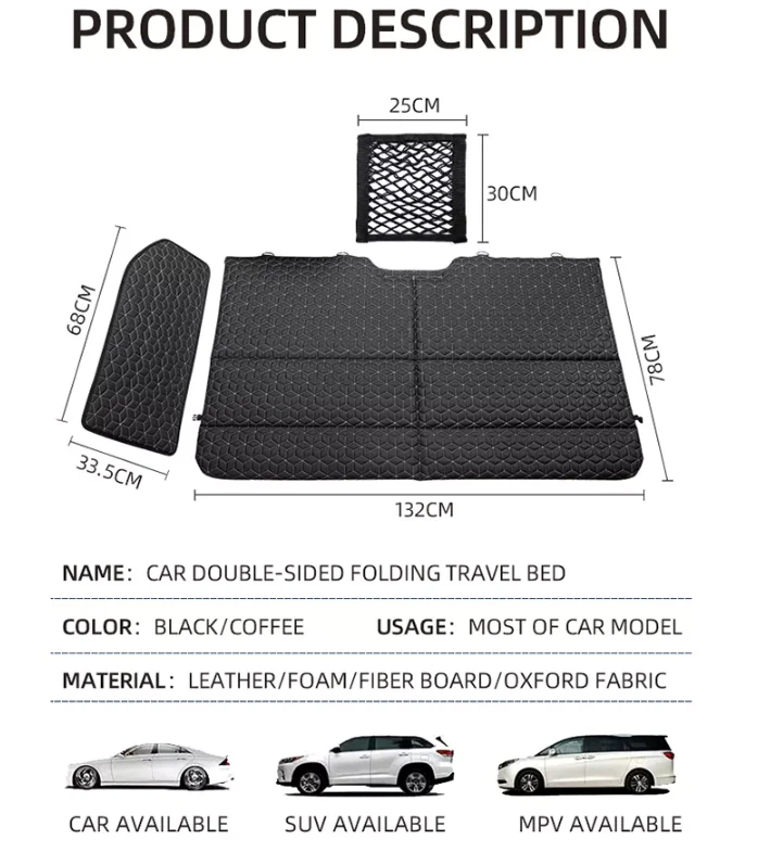 Foldable Car Rear Seat Mattress Pad - Image 10