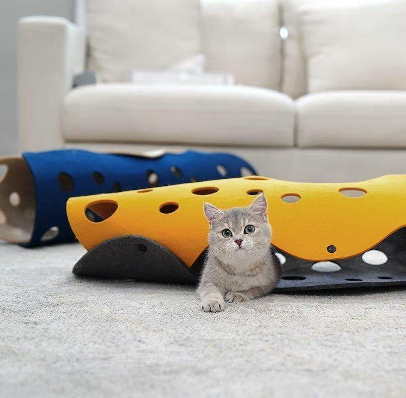 Foldable Cat Multi Tunnel Interactive Toy - Image 3