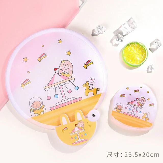 Foldable Creative Hand Cloth Fan - Image 3