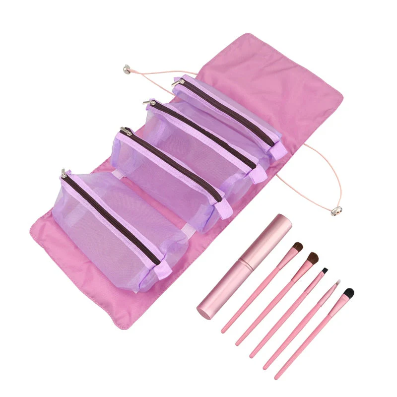 Foldable Detachable Mesh Cosmetic Travel Bag - Image 18