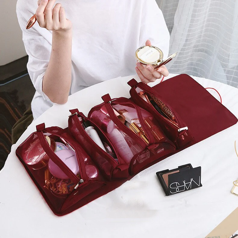 Foldable Detachable Mesh Cosmetic Travel Bag - Image 7