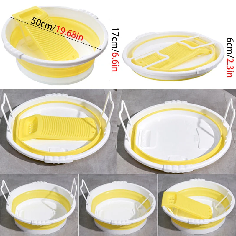 Foldable Household Laundry Mini Basin - Image 5