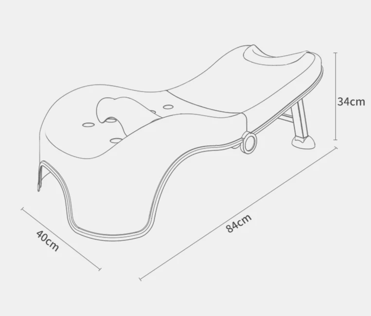 Foldable Kids Ergonomic Head Washing Chair - Image 9