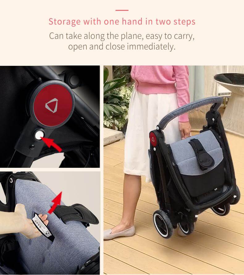 Foldable Light Weight Baby Stroller - Image 5