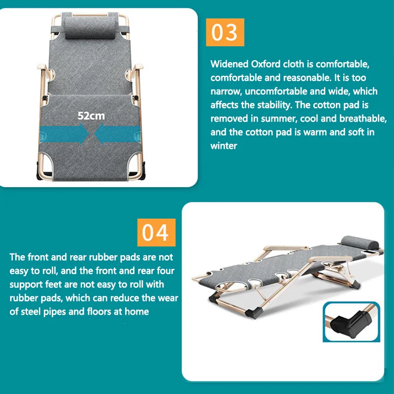 Foldable Metal Modern Camping Lounge Chair - Image 10