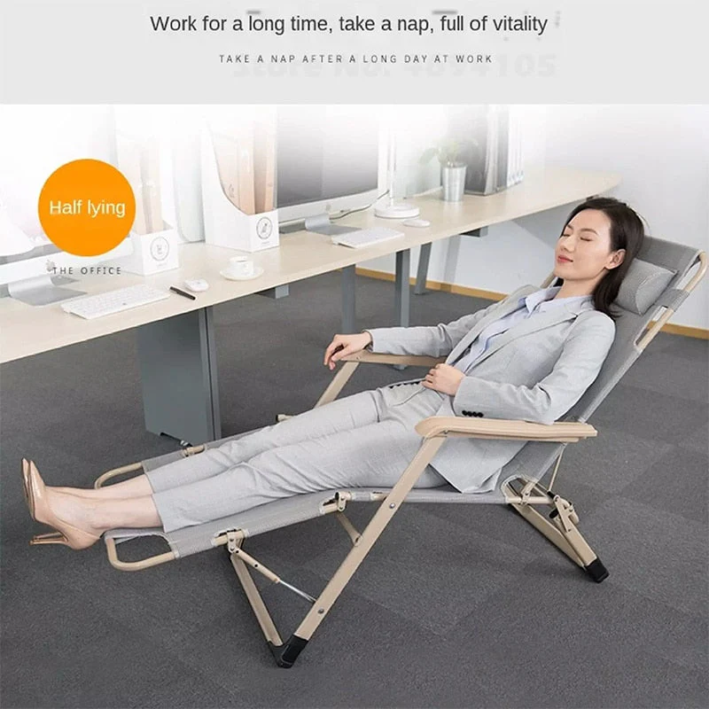 Foldable Metal Modern Camping Lounge Chair - Image 6