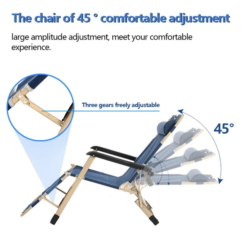 Foldable Metal Modern Camping Lounge Chair - Image 7