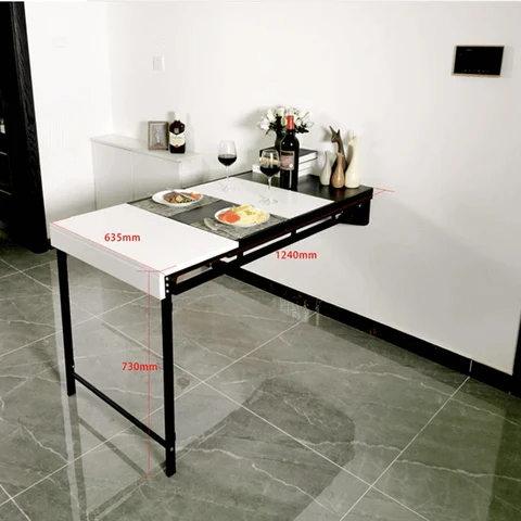 Foldable Multifunctional Wall-Mounted Shelf Table - Image 9