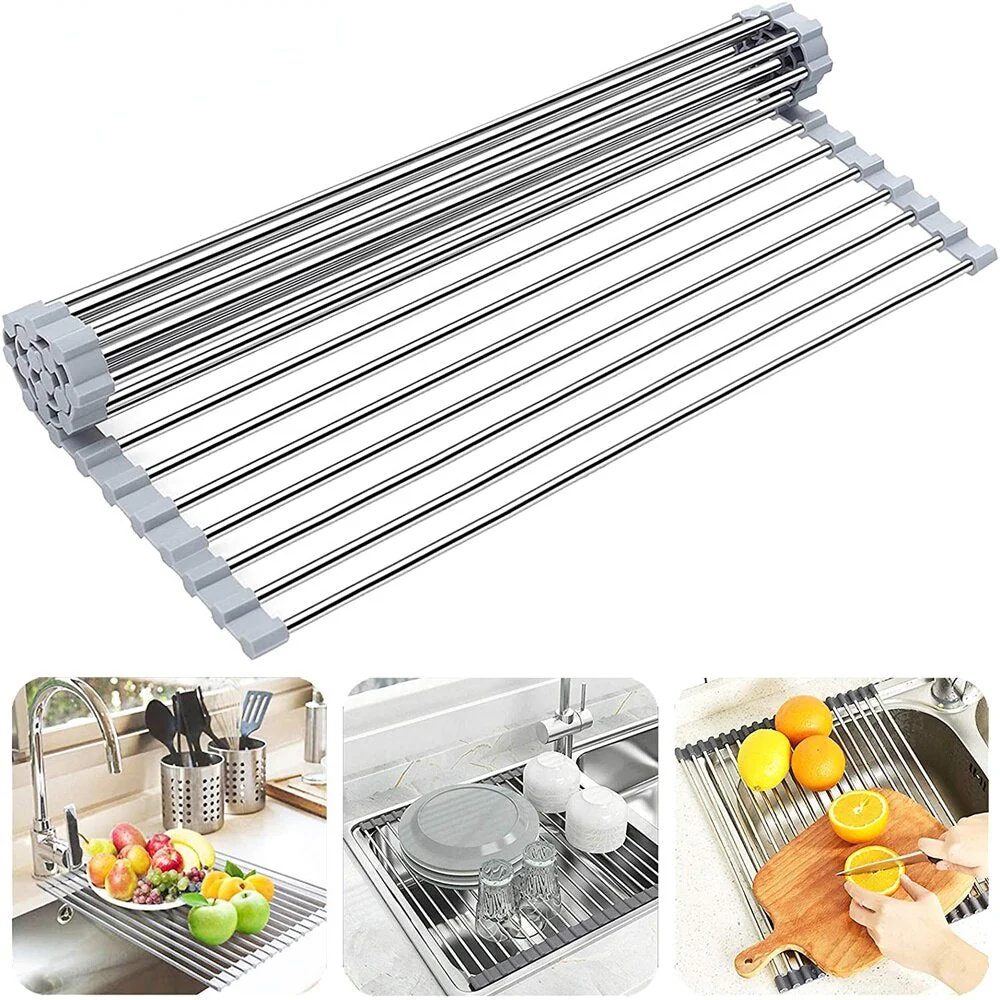 Foldable Over Sink Dish Drying Rack