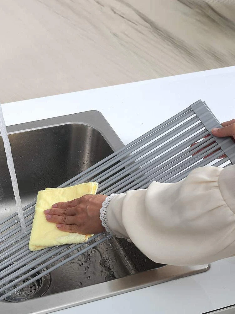 Foldable Over Sink Dish Drying Rack - Image 6