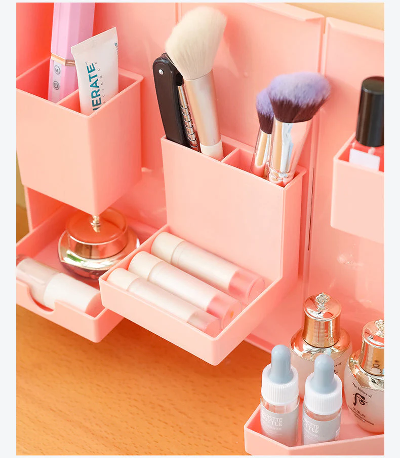 Foldable Stationary Makeup Storage Box - Image 6