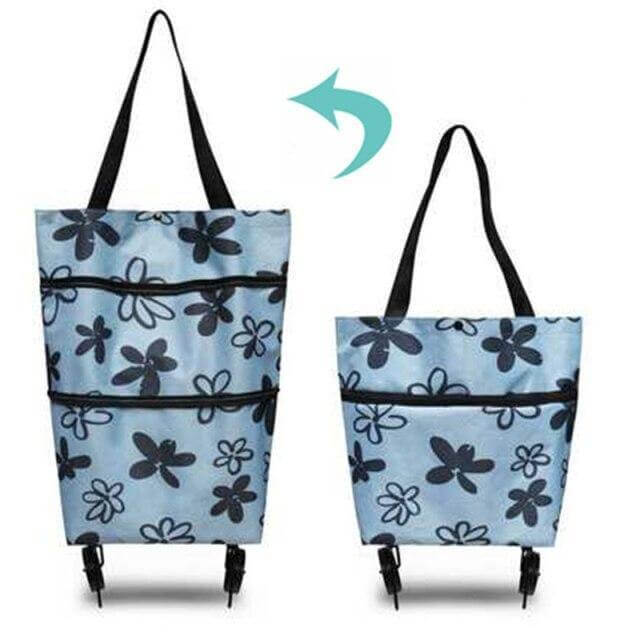 Folding Shopping Bag On Wheels - Image 12