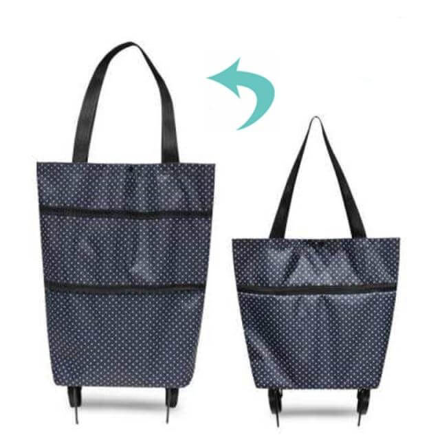Folding Shopping Bag On Wheels - Image 15