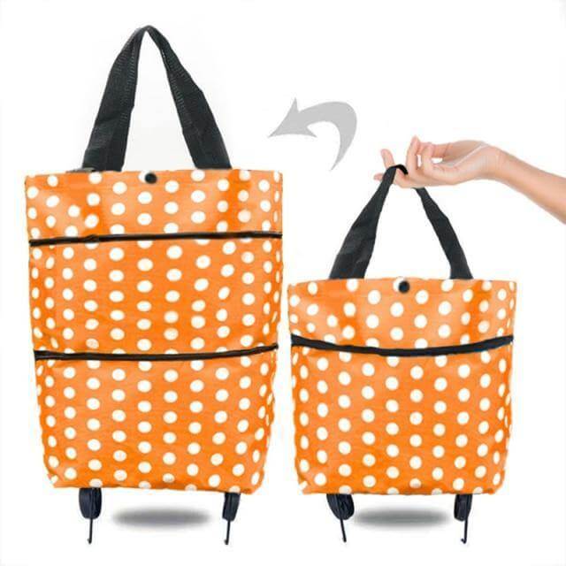 Folding Shopping Bag On Wheels - Image 3