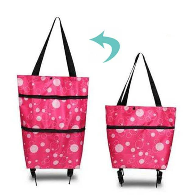 Folding Shopping Bag On Wheels - Image 8
