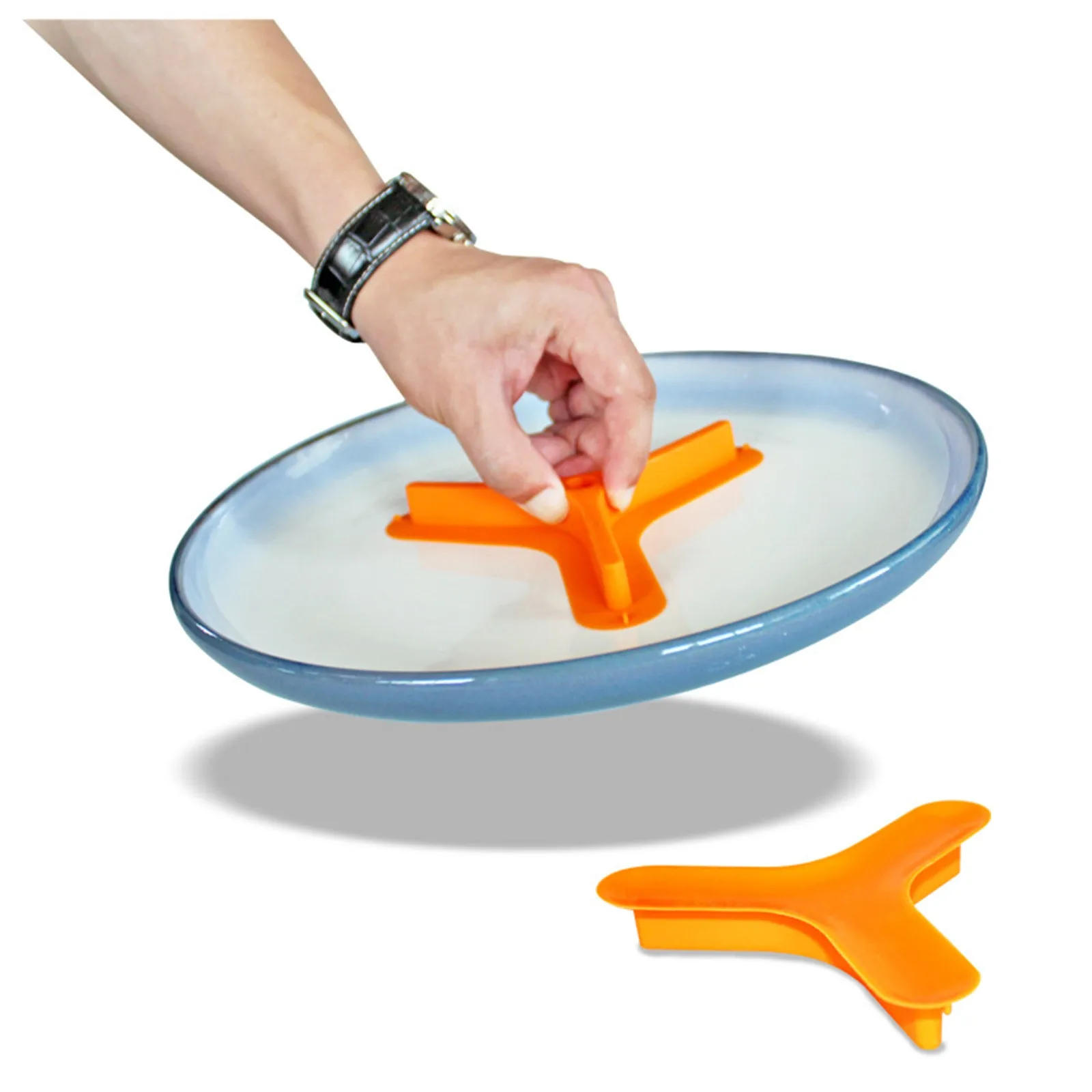 Food-Grade Silicone 3-Compartment Food Separator - Image 2