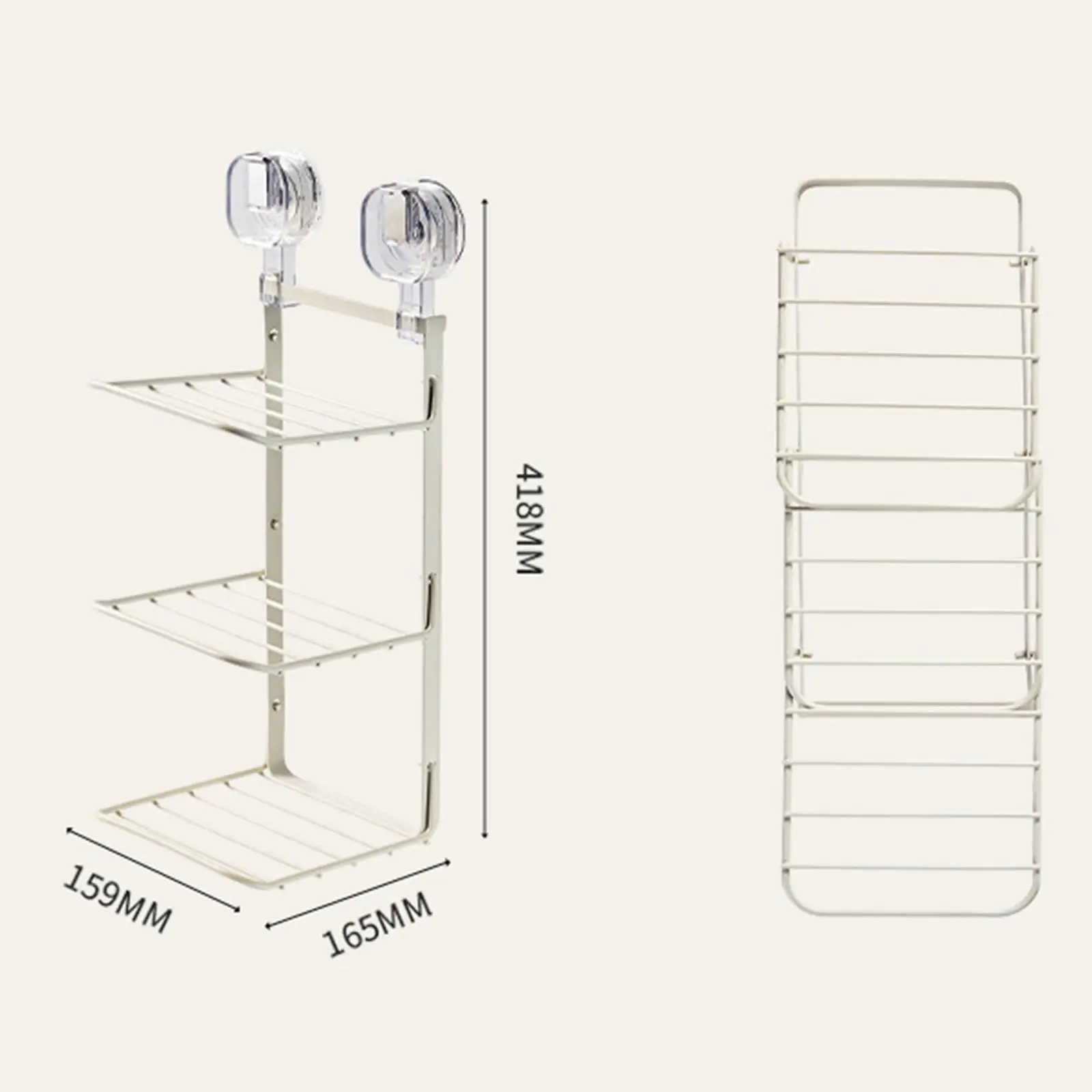 Food Preparation Wall-Mounted 3-Layer Organizer Rack - Image 2