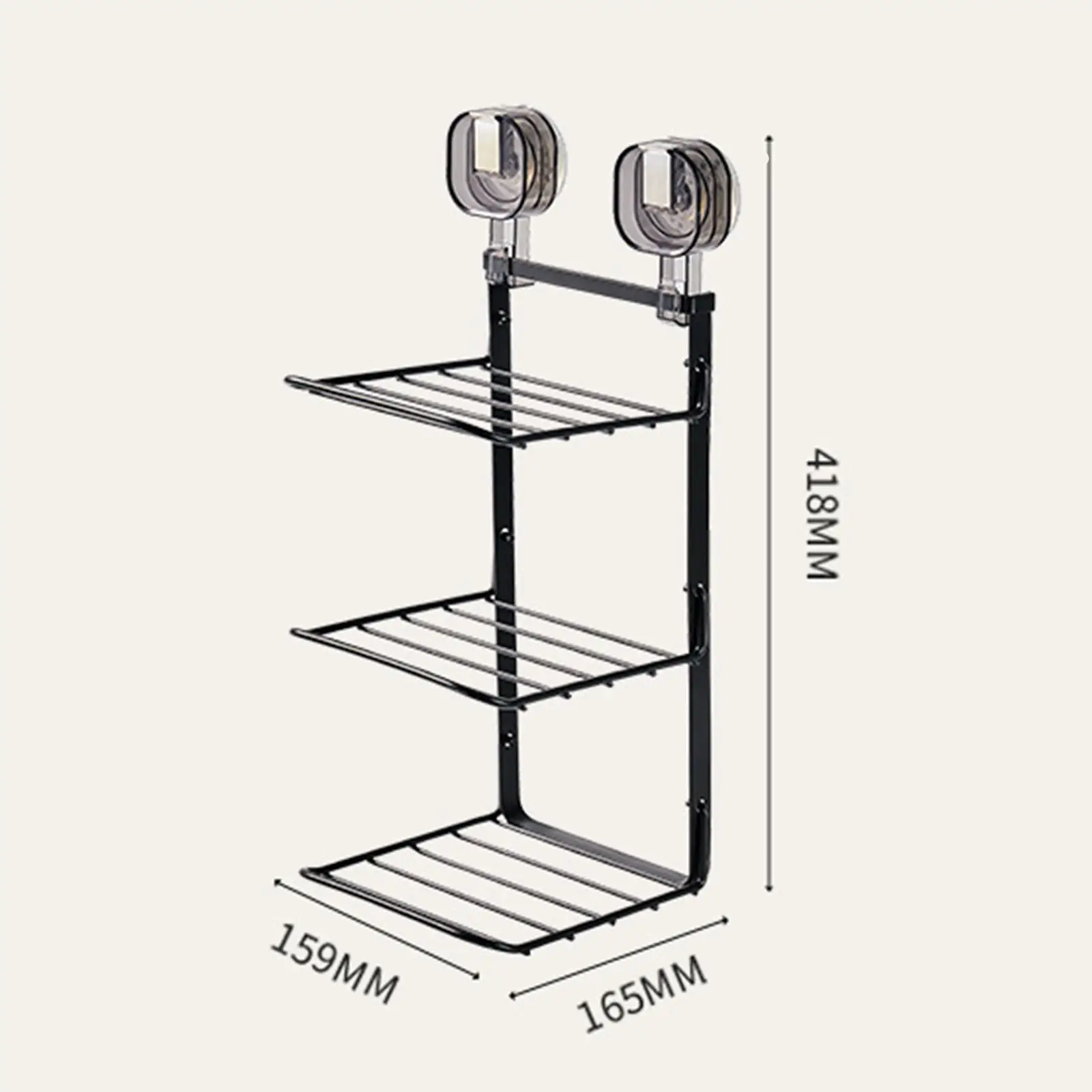 Food Preparation Wall-Mounted 3-Layer Organizer Rack - Image 8