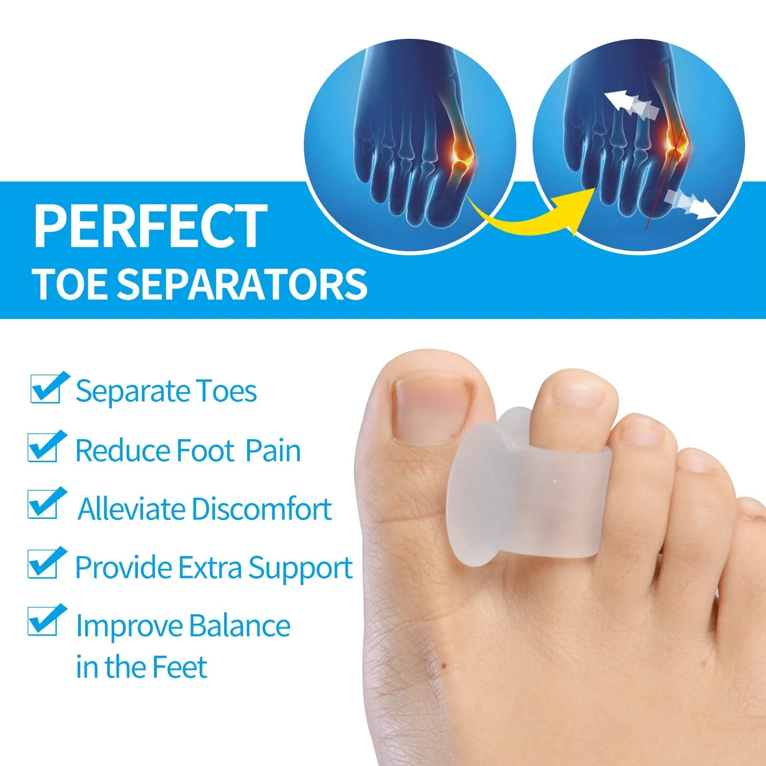 Foot Care Soft Toe Separator - Image 2