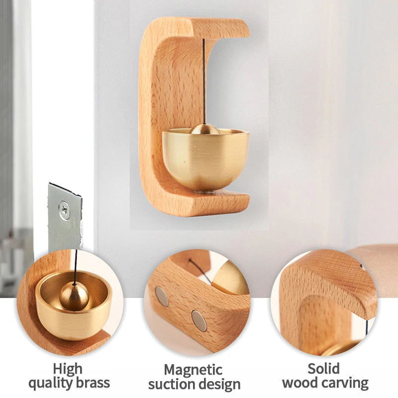 Forest Song Creative Wooden Door Bell - Image 4