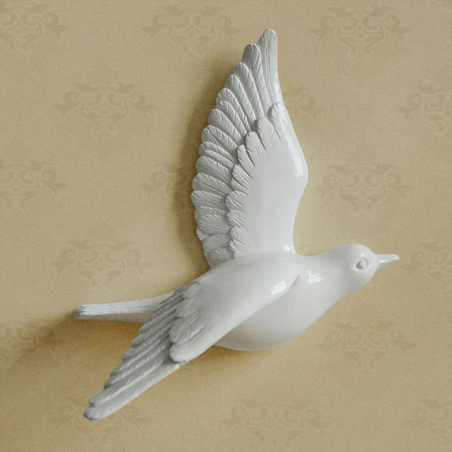 Free Flying Birds Resin Wall Decor - Image 13