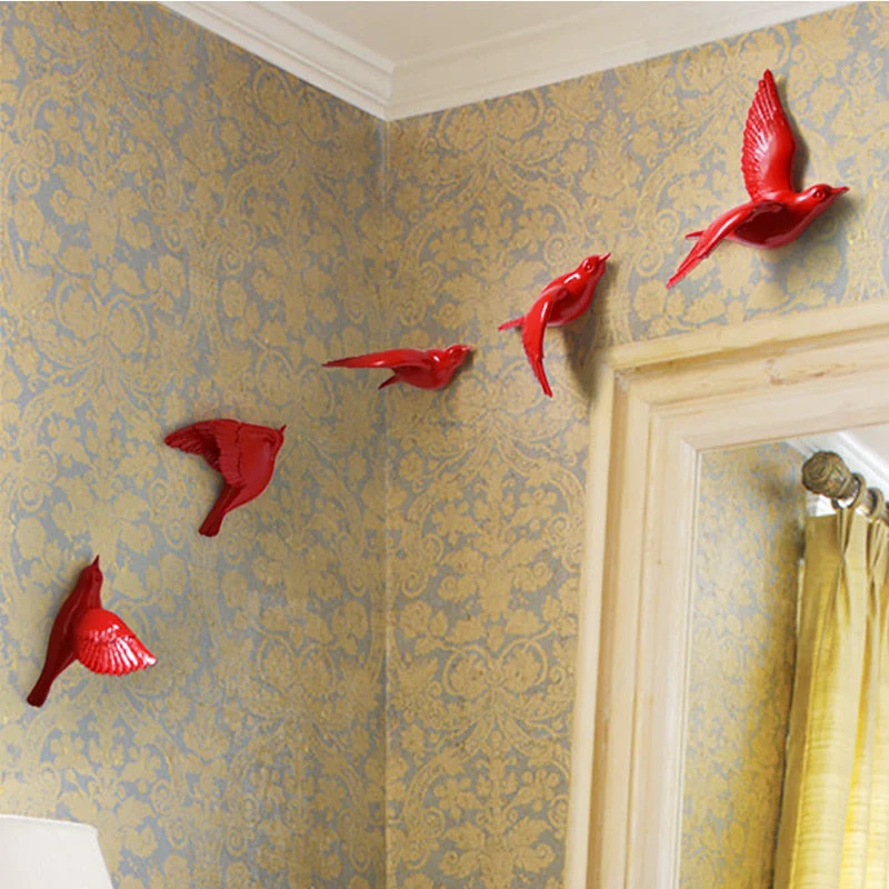 Free Flying Birds Resin Wall Decor - Image 19