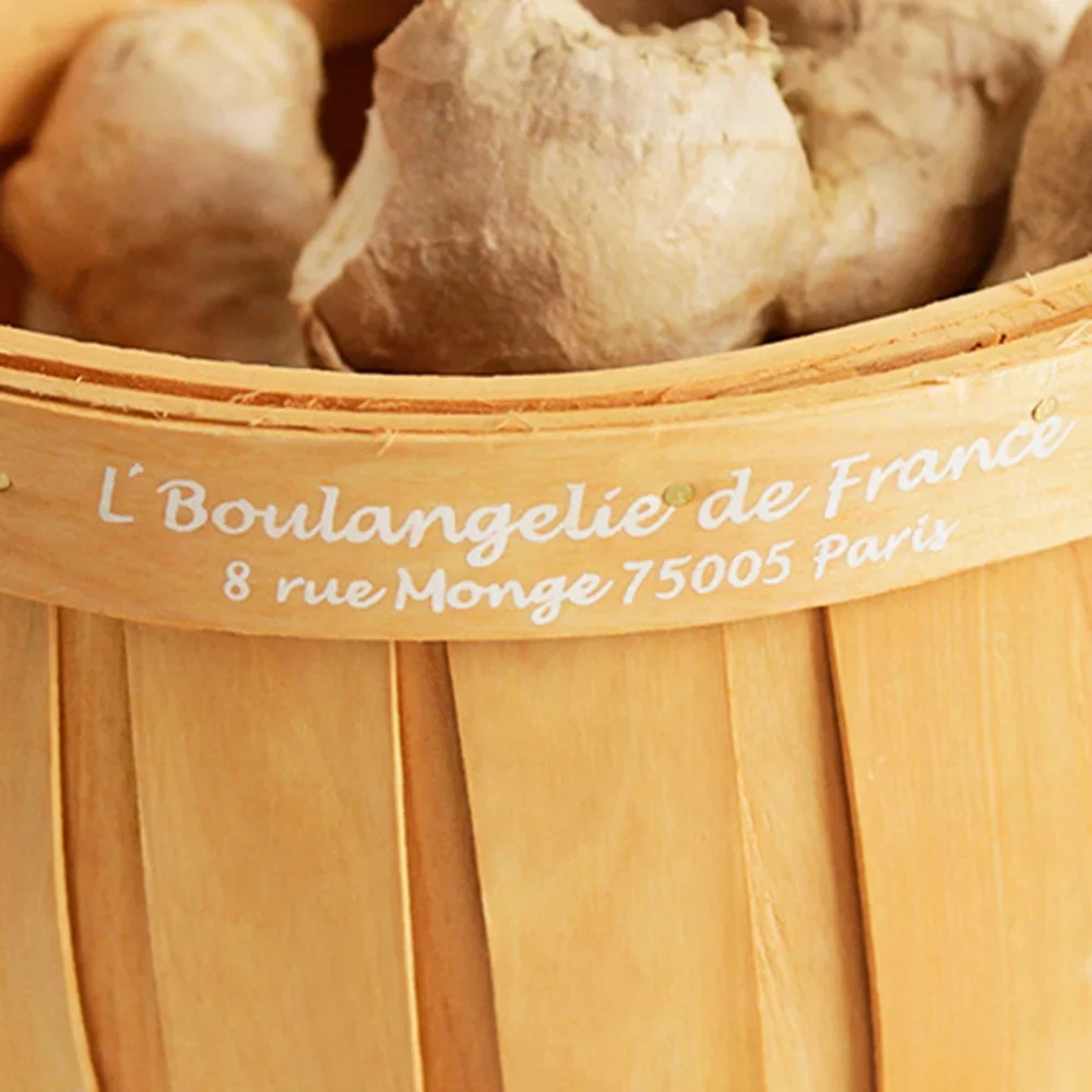 French Market Handcrafted Wooden Basket - Image 10