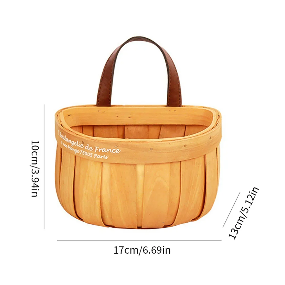 French Market Handcrafted Wooden Basket - Image 12