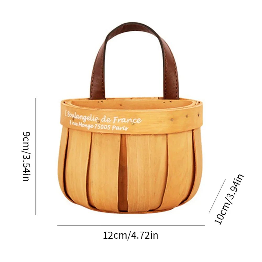 French Market Handcrafted Wooden Basket - Image 14