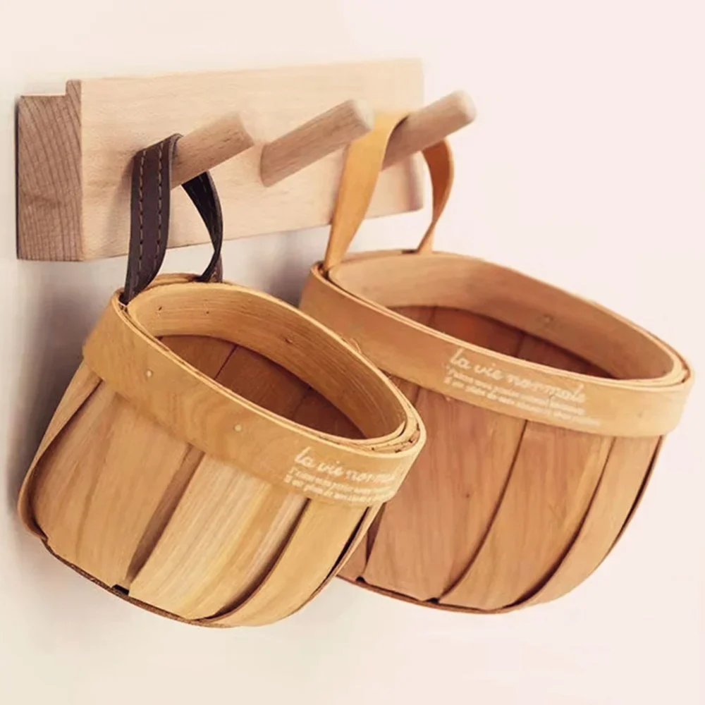 French Market Handcrafted Wooden Basket - Image 7