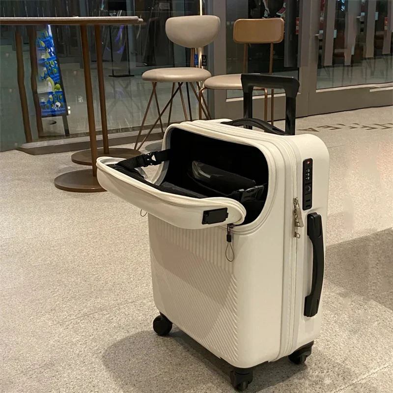 Front Load USB Smart Lightweight Nomad Travel Suitcase - Image 4