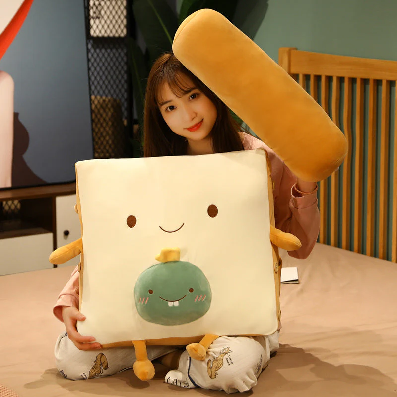 Fruity Toast Bread Comfy Pillow - Image 5