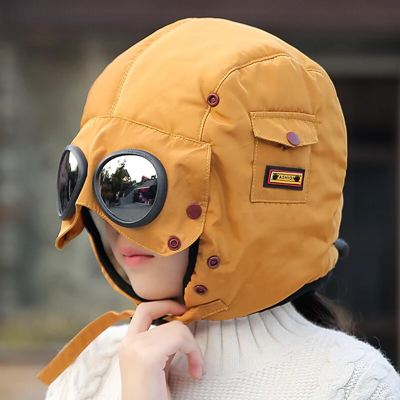 Fully Shielded Aviator Googles Hat - Image 2