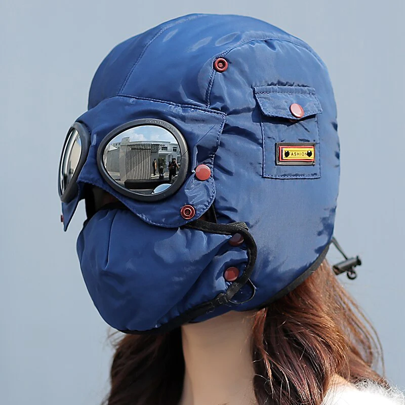 Fully Shielded Aviator Googles Hat - Image 9