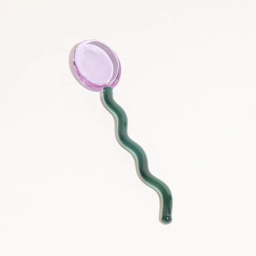 Fun Wavy Glass Dessert Spoons - Image 10