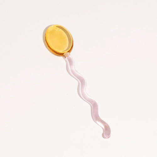 Fun Wavy Glass Dessert Spoons - Image 12