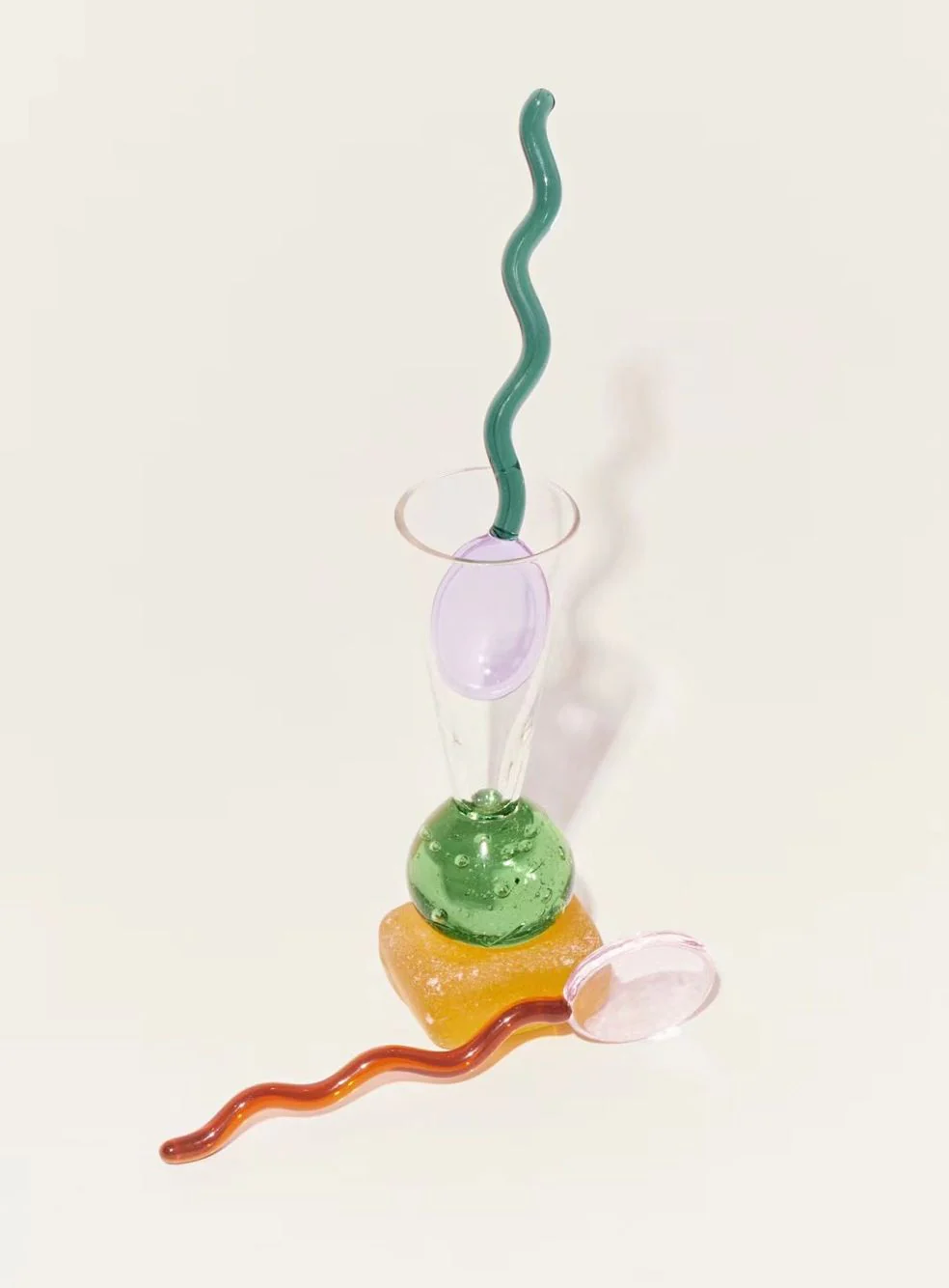 Fun Wavy Glass Dessert Spoons - Image 5