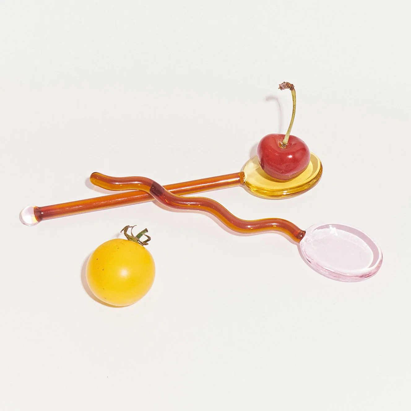 Fun Wavy Glass Dessert Spoons - Image 6