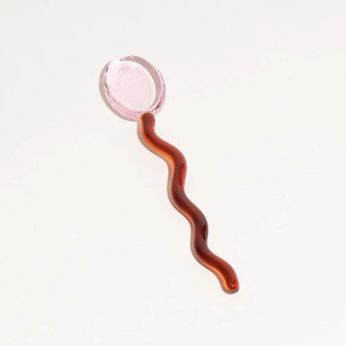 Fun Wavy Glass Dessert Spoons - Image 9