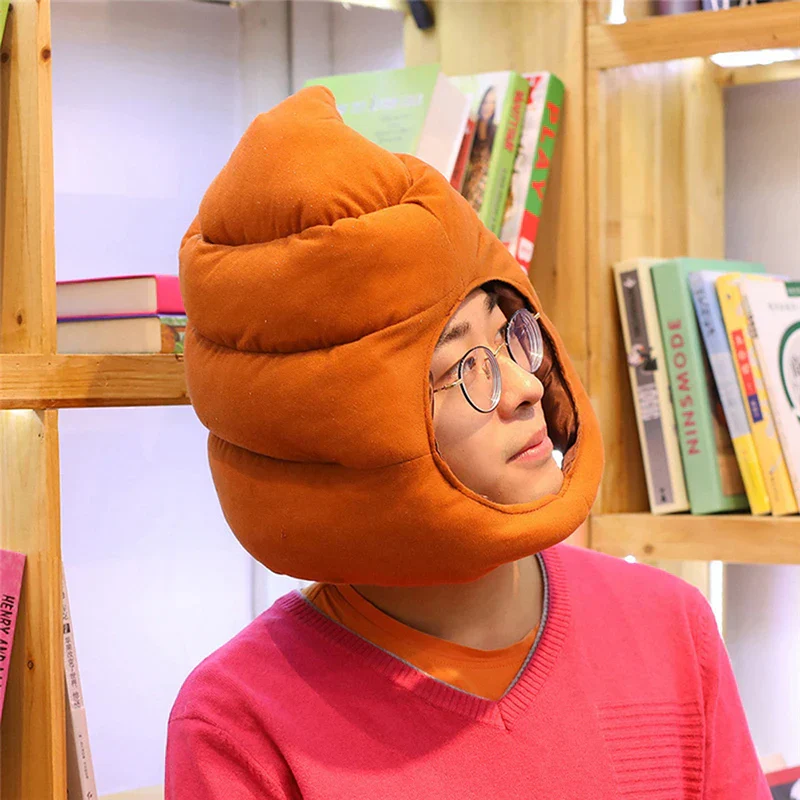 Funny Fake Poop Emoji Hat - Image 2