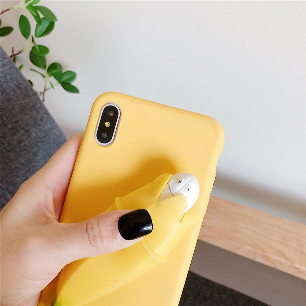 Funny Stress Reliever 3D Banana Phone Case - Image 5
