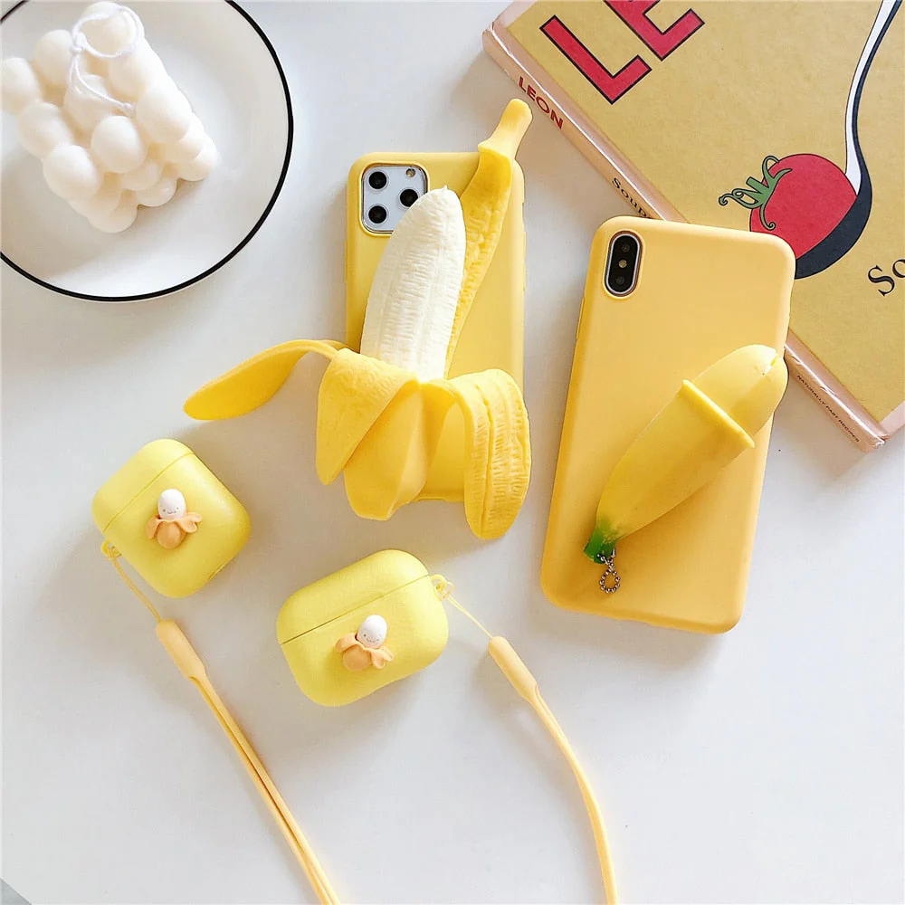 Funny Stress Reliever 3D Banana Phone Case - Image 9