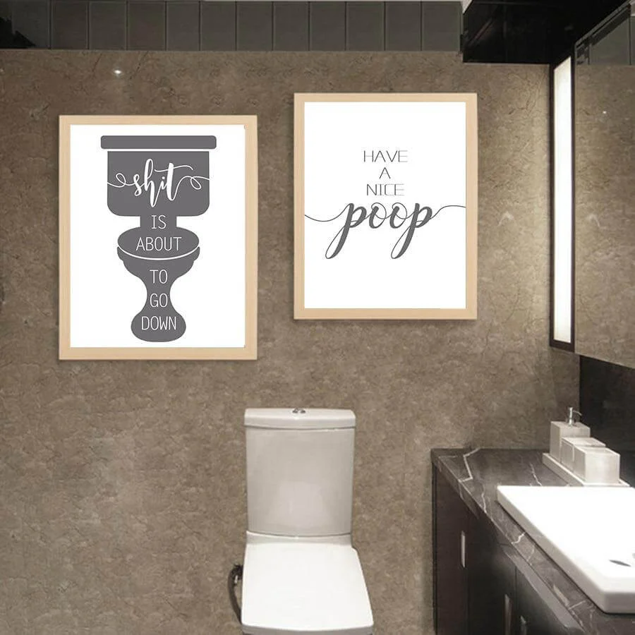 Funny Toilet Canvas Paintings - Image 2