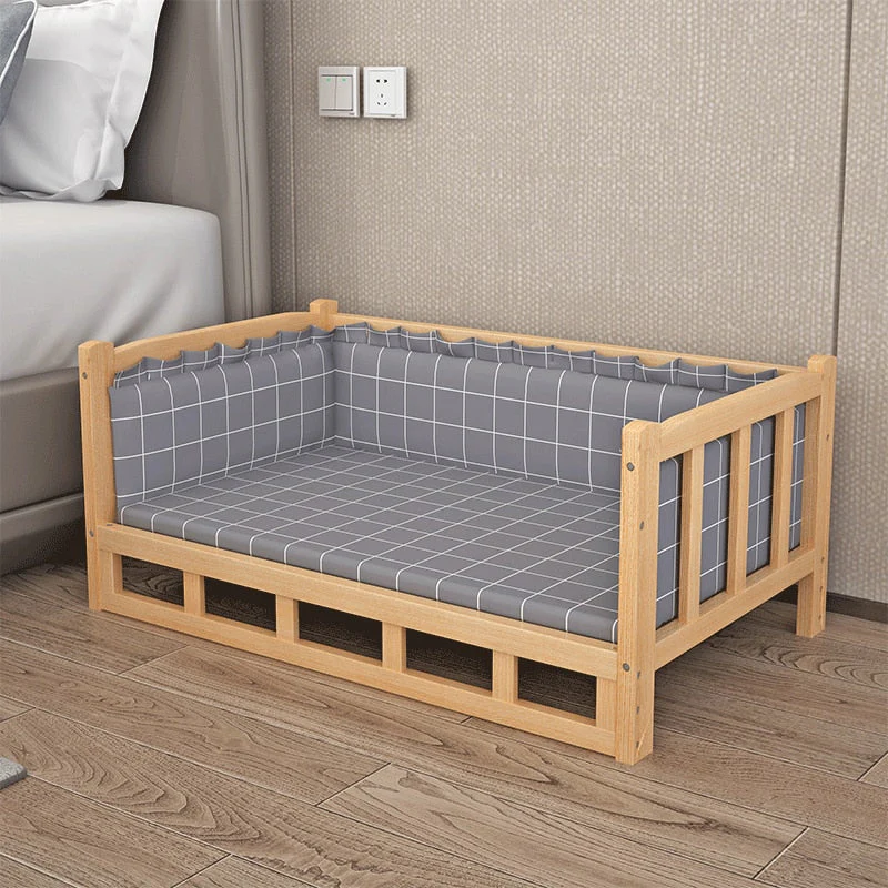 Furry Friend Detachable Pet Wooden Table Bed - Image 2