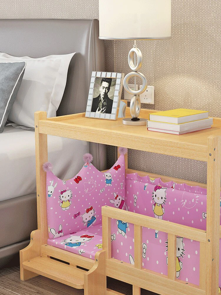 Furry Friend Detachable Pet Wooden Table Bed - Image 5