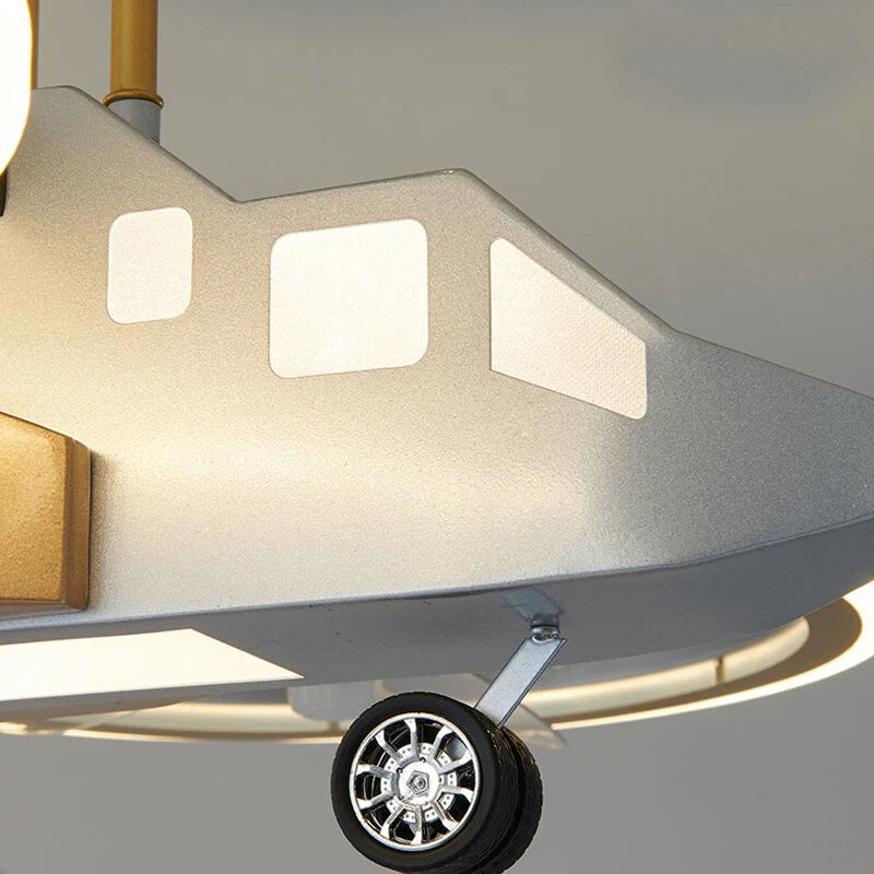 Futuristic Helicopter LED Ceiling Fan Lamp - Image 4