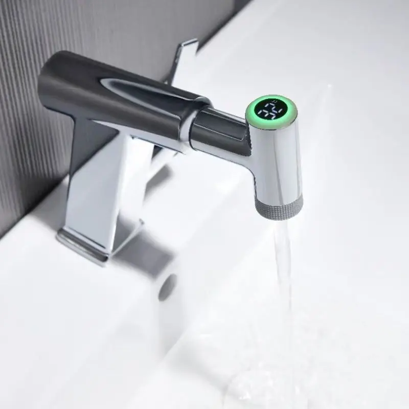 Futuristic Smart Display Waterfall Temperature Control Faucet - Image 6